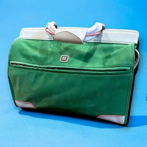 Diane Von Furstenberg Weekender Travel Bag Emerald Green Luggage XL